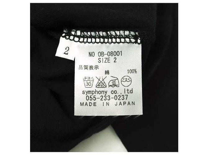 Autre Marque Camiseta de manga larga de algodón white label by noblesse oblige OB08001 Negro - vista 7
