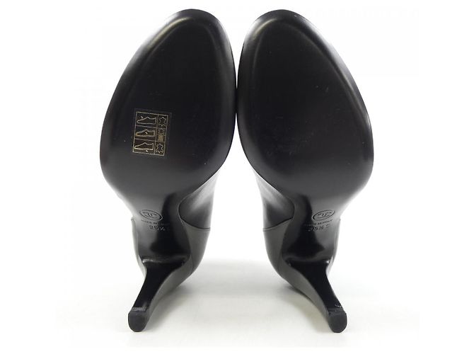 Timeless Zapatos de tacón Chanel Castaño Negro - vista 4