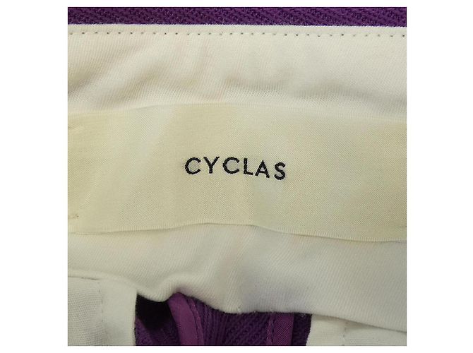 Autre Marque Pantalones Cyclas Púrpura - vista 4
