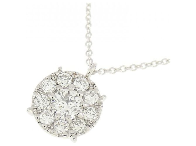 Autre Marque Collana in oro bianco Au750 e diamanti Argento - vista 3
