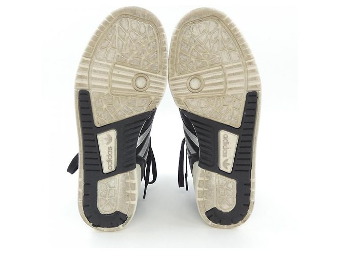 Autre Marque Tênis Adidas Preto Prata Branco - vista 4