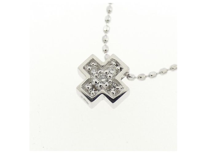 Autre Marque Collana in oro bianco Au750 e diamanti Argento - vista 3