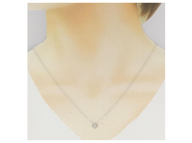 Autre Marque Collana in oro bianco Au750 e diamanti Argento - vista 6