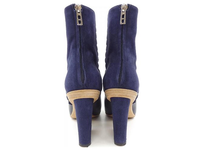 Hermès 172054Z Botas Botas de cuero Azul Azul marino - vista 5