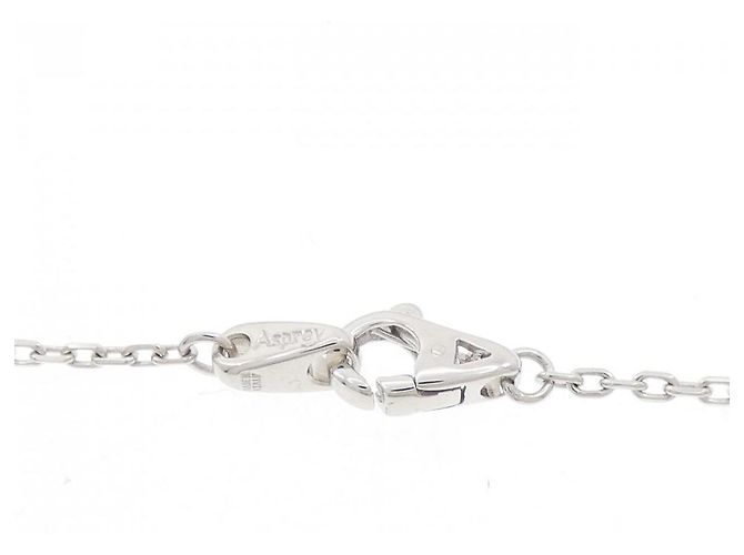 Autre Marque Collana a Croce con Diamanti in Oro Bianco 18K Asprey Argento - vista 5
