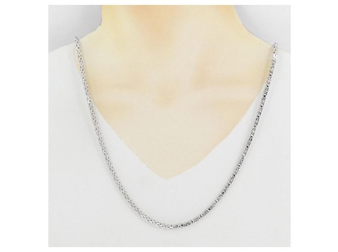 Autre Marque Collana Unoaerre in Oro Bianco Au750 Argento - vista 6