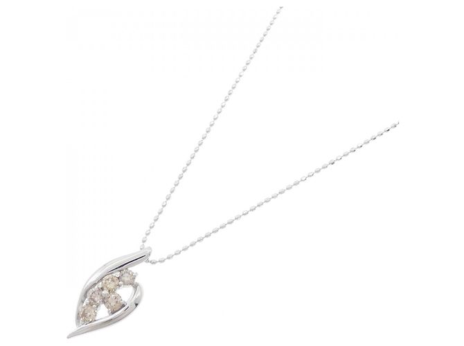 Autre Marque Collana in Diamanti K18WG Argento - vista 2