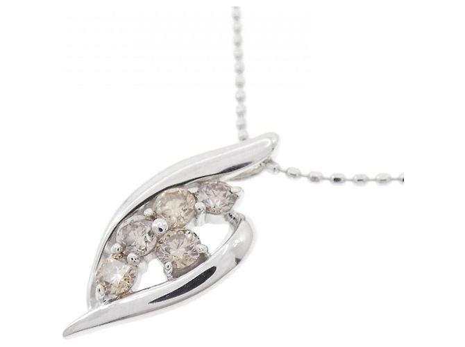 Autre Marque Collana in Diamanti K18WG Argento - vista 3