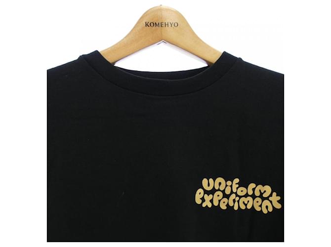 Autre Marque Camiseta de algodón uniform experiment Negro - vista 5