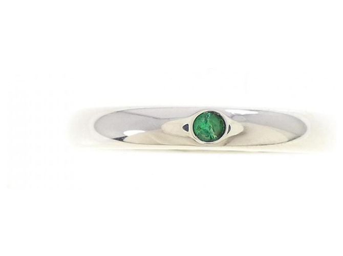 Tiffany & Co Tiffany Silberner Ring mit Smaragd - Ansicht 2
