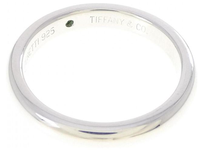 Tiffany & Co Tiffany Silberner Ring mit Smaragd - Ansicht 3