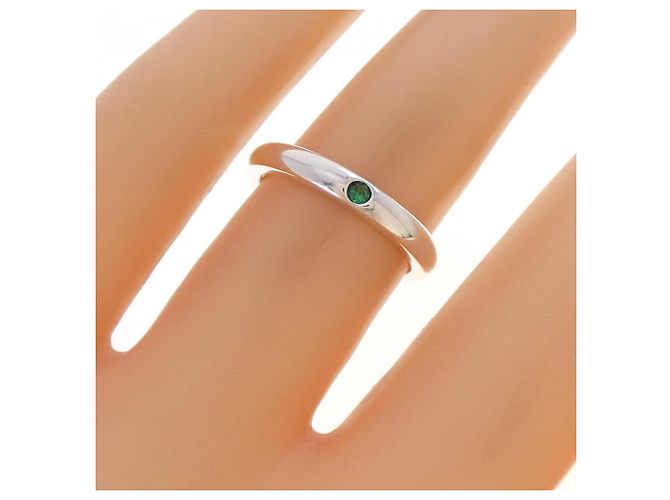 Tiffany & Co Tiffany Silberner Ring mit Smaragd - Ansicht 5
