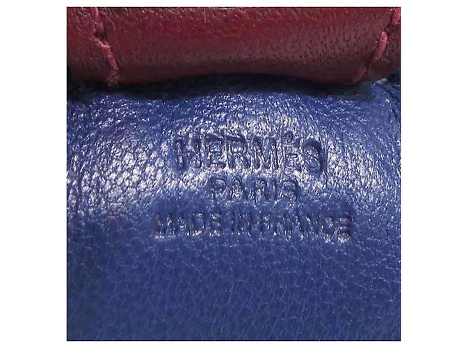 Hermès Charm per borsa Hermes Rodeo PM Rosso Blu - vista 10