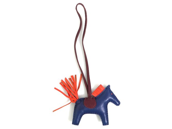 Hermès Charm per borsa Hermes Rodeo PM Rosso Blu - vista 2