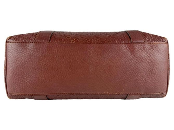 Borsa Tote Gucci in pelle marrone - vista 4