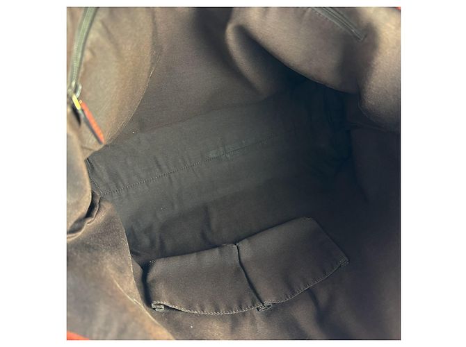 Borsa Tote Gucci in pelle marrone - vista 5