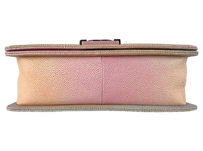Chanel Boy Schultertasche aus genarbtem Kalbsleder Mehrfarben - Ansicht 4