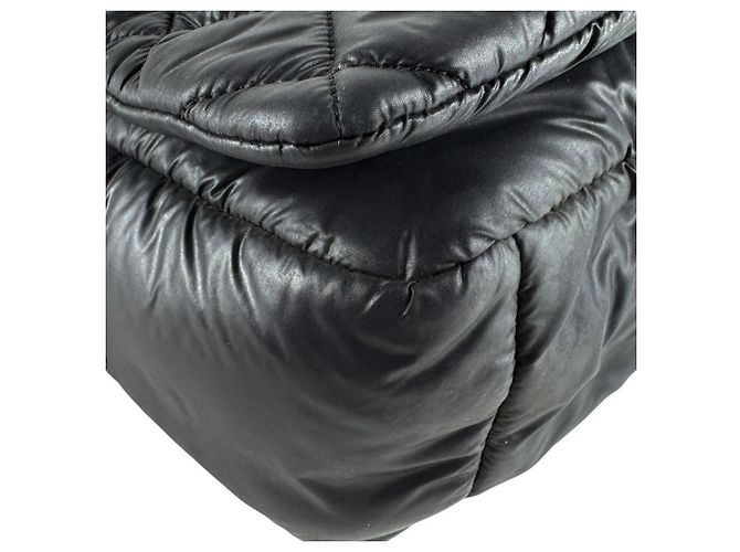 Borsa a Spalla Chanel Coco Cocoon Nylon Nero - vista 8