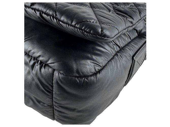 Borsa a Spalla Chanel Coco Cocoon Nylon Nero - vista 9