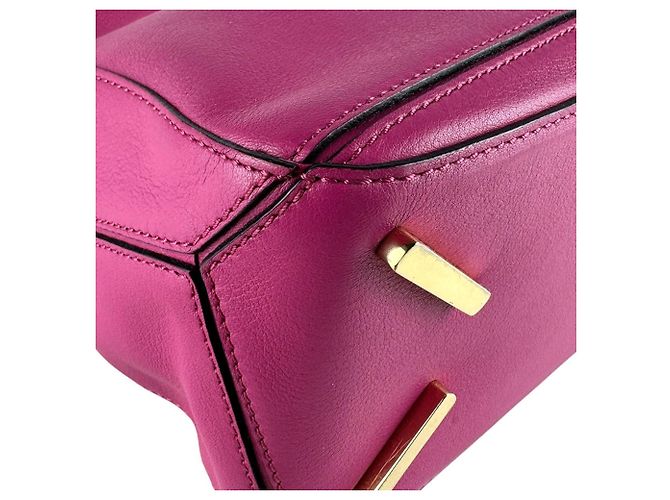 Borsa Puzzle Loewe in pelle rosa - vista 8