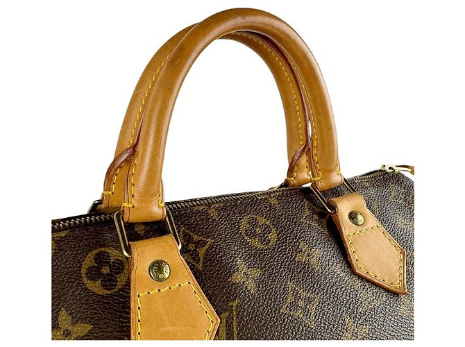 Borsa Louis Vuitton Monogram Speedy 30 Marrone Monogramma - vista 10