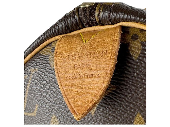 Borsa Louis Vuitton Monogram Speedy 30 Marrone Monogramma - vista 11