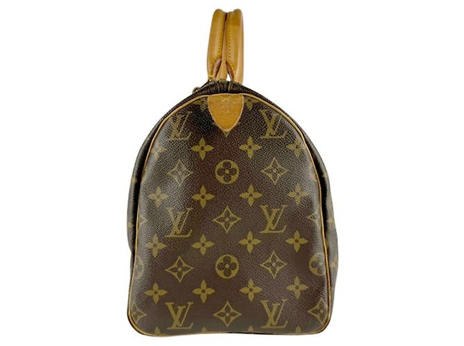 Borsa Louis Vuitton Monogram Speedy 30 Marrone Monogramma - vista 2