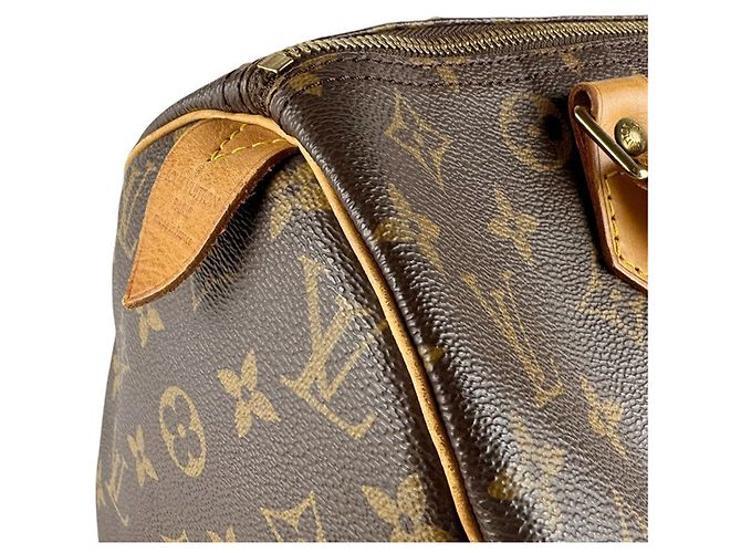 Borsa Louis Vuitton Monogram Speedy 30 Marrone Monogramma - vista 6