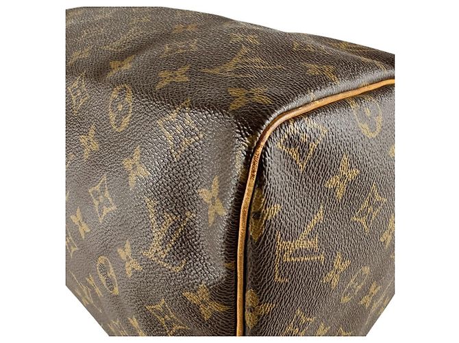 Borsa Louis Vuitton Monogram Speedy 30 Marrone Monogramma - vista 9