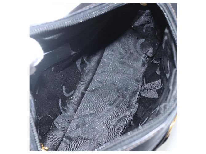 Borsa a tracolla camera Vara Bow Salvatore Ferragamo in vernice Nero - vista 5