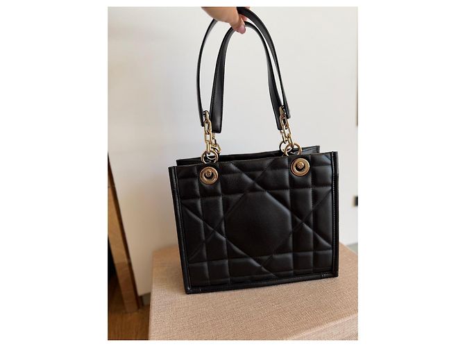 Christian Dior Borsa Lady Dior in pelle nera Nero - vista 2