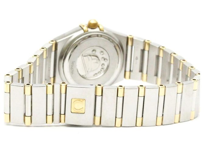 Reloj Omega Constellation Quartz de acero inoxidable y oro amarillo con bisel e índices de diamante y nácar 22 - vista 6
