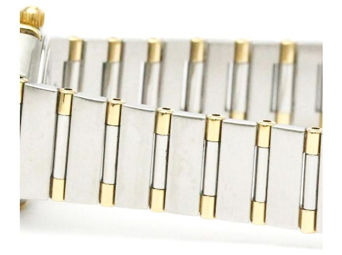Reloj Omega Constellation Quartz de acero inoxidable y oro amarillo con bisel e índices de diamante y nácar 22 - vista 7