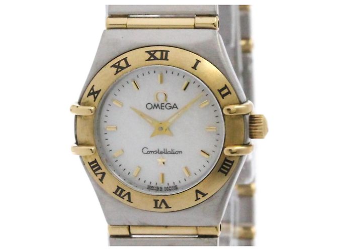 Reloj Omega Constellation Quartz de acero inoxidable y oro amarillo 22 - vista 2