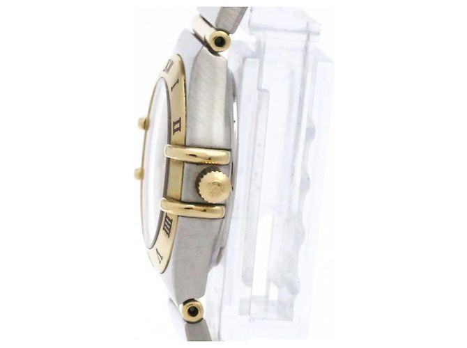 Reloj Omega Constellation Quartz de acero inoxidable y oro amarillo 22 - vista 3