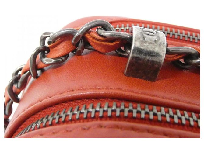 Borsa a tracolla Chanel Coco Boy Line 92655 Rosso - vista 6