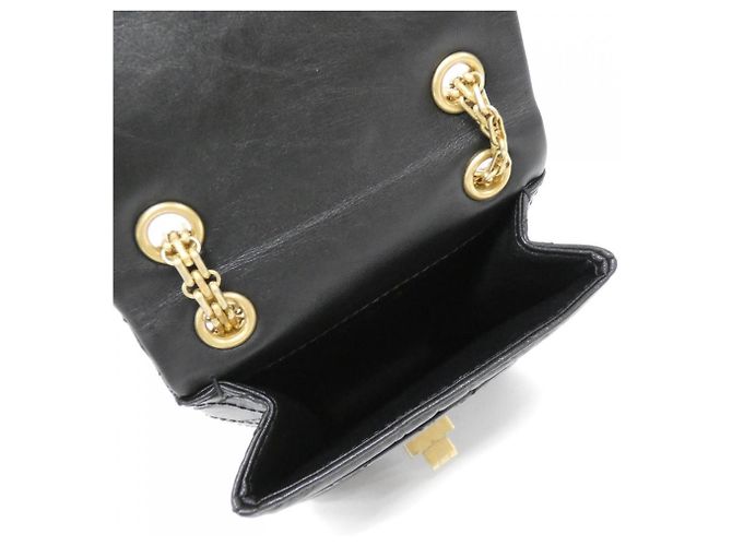 Borsa a tracolla in pelle Chanel AS1961 Nero - vista 6