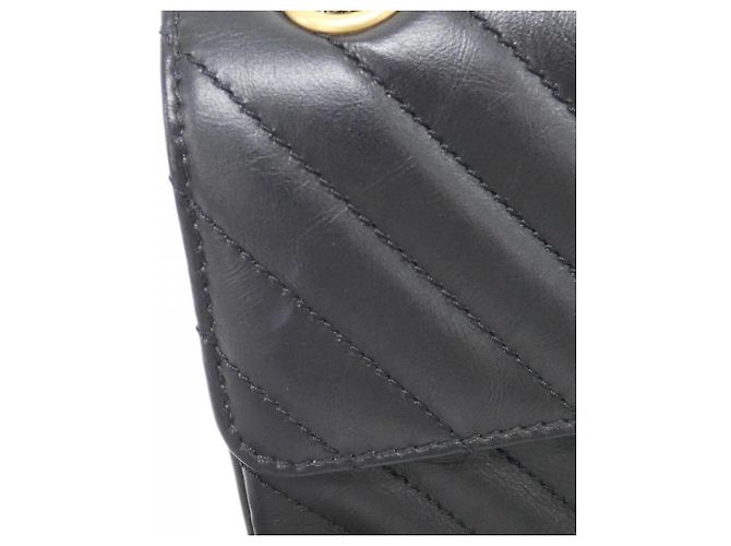 Borsa a tracolla in pelle nera Chanel AS0874 Nero - vista 5