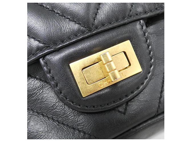 Borsa a tracolla in pelle nera Chanel AS0874 Nero - vista 6