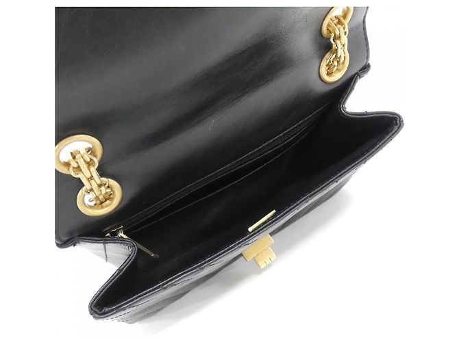 Borsa a tracolla in pelle nera Chanel AS0874 Nero - vista 8