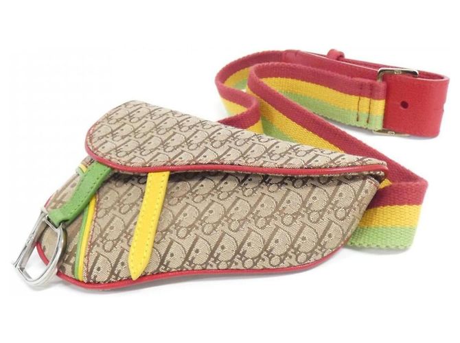 Marsupio Christian Dior Multicolore Beige - vista 3