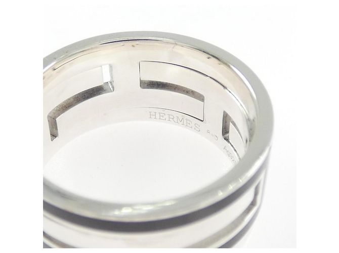 Ring Anillo Hermès Move H de plata - vista 3