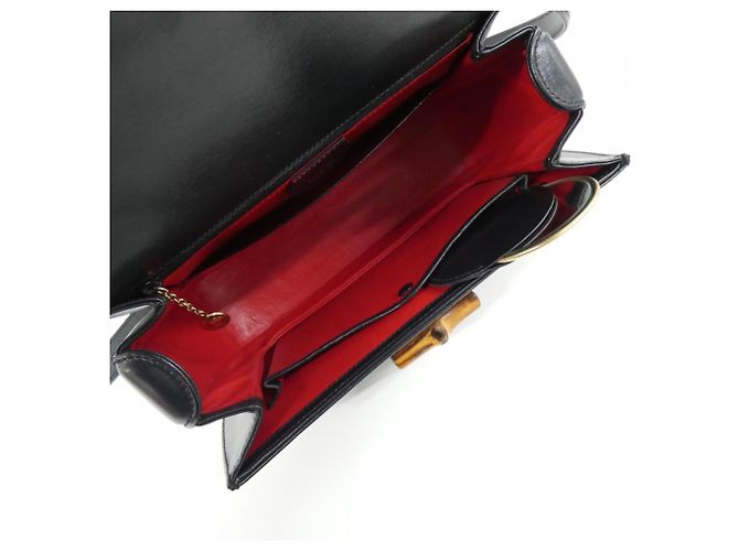Borsa in pelle Gucci Nero - vista 8