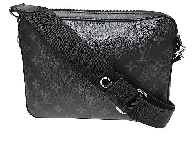 Louis Vuitton Trio Messenger Bag Reverse Monogram Eclipse Canvas Black - view 2