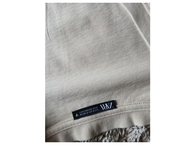 Pack de dos camisetas Zara de algodón Beige Gris - vista 5