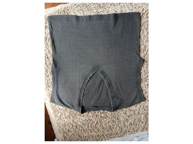 Pack de dos camisetas Zara de algodón Beige Gris - vista 7