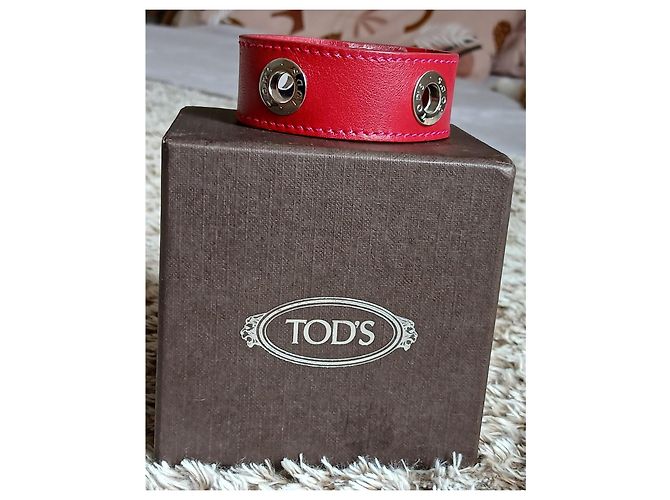 Bracciale in pelle rossa Tod's - vista 2