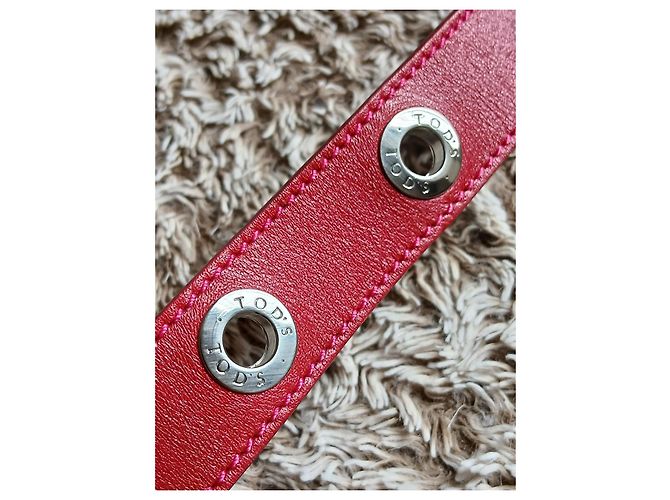 Bracciale in pelle rossa Tod's - vista 5