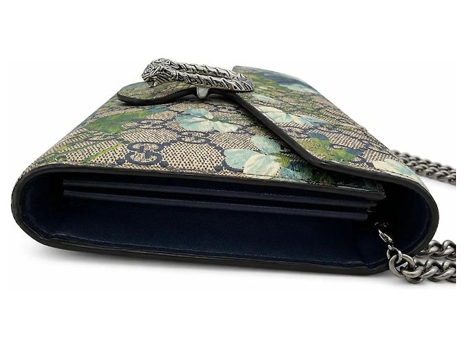Borsa a tracolla Dionysus Gucci GG Supreme con stampa floreale Blu Multicolore Beige Verde - vista 6