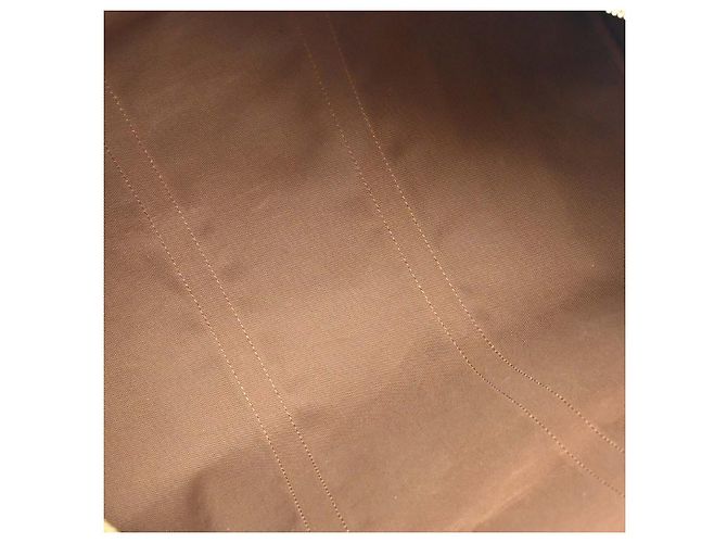 Borsa Keepall Louis Vuitton in tela Monogram 50 Marrone - vista 3